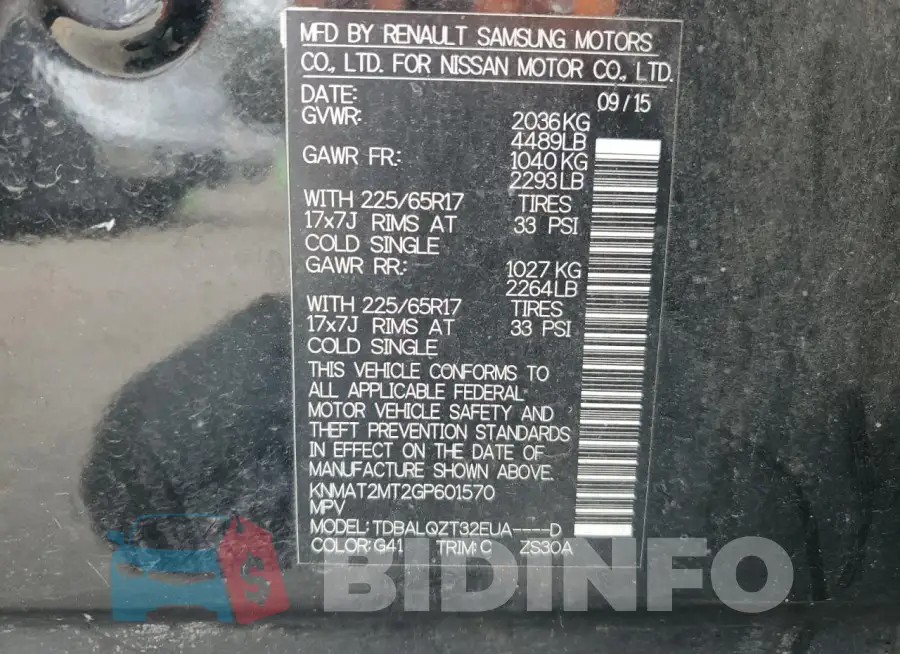 KNMAT2MT2GP601570 Photo# 12