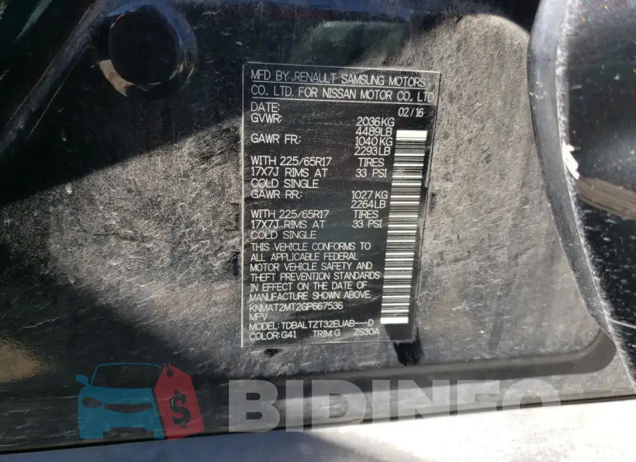 KNMAT2MT2GP667536 Photo# 12