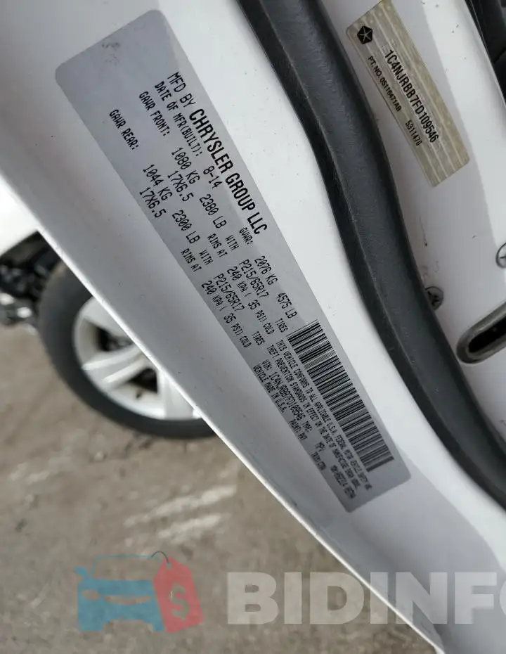 1C4NJRBB7FD109546 Photo# 12