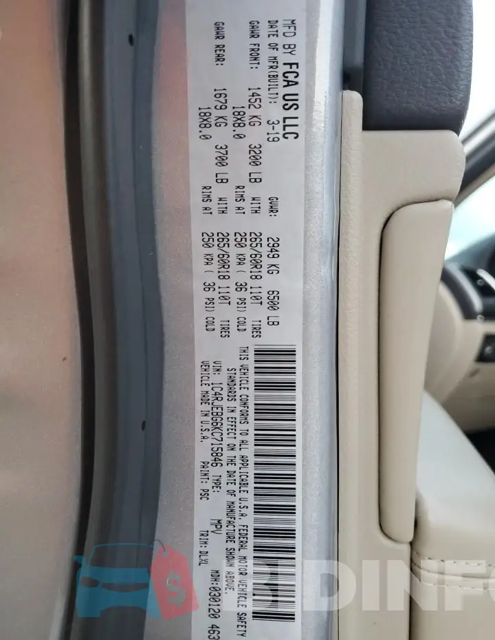1C4RJEBG6KC715846 Photo# 12