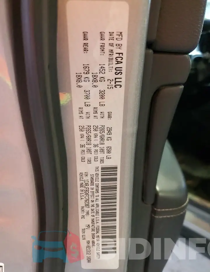 1C4RJFBGXFC762387 Photo# 14