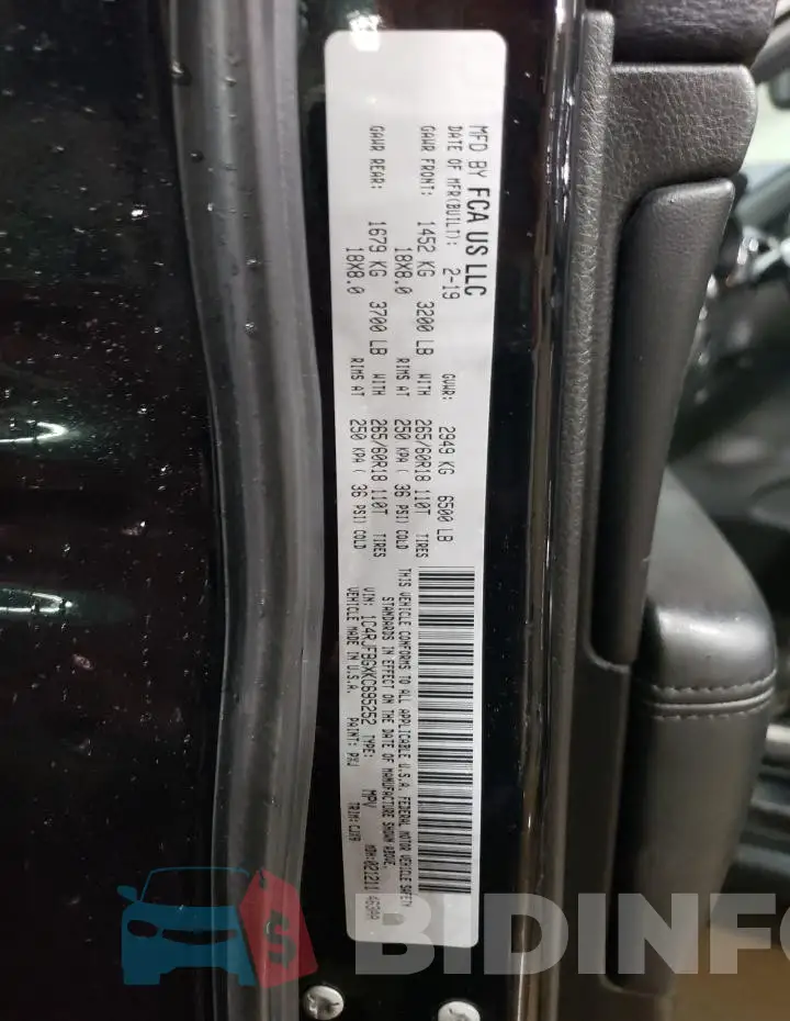 1C4RJFBGXKC695252 Photo# 13