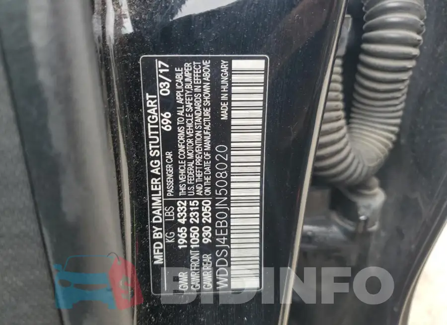 WDDSJ4EB0JN508020 Photo# 12