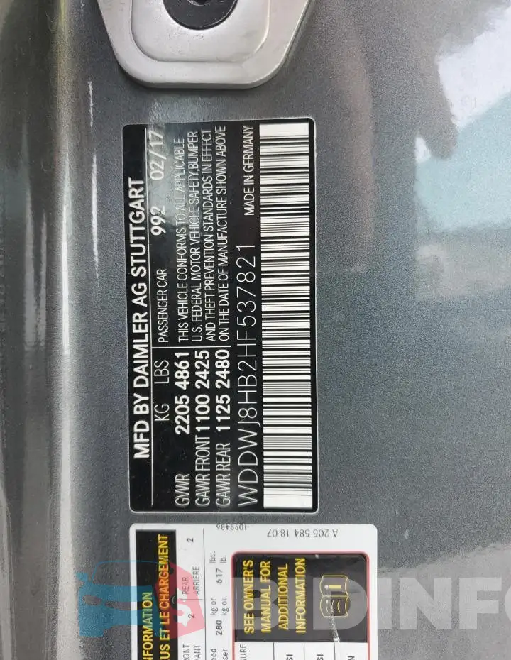 WDDWJ8HB2HF537821 Photo# 12