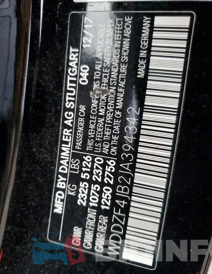 WDDZF4JB2JA394342 Photo# 13