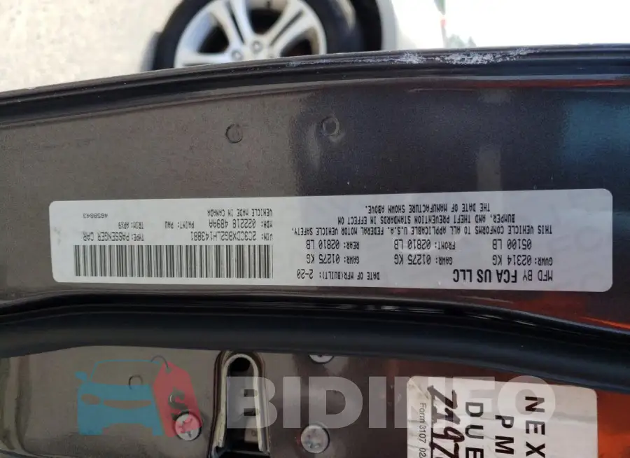 2C3CDXBG2LH143881 Photo# 13