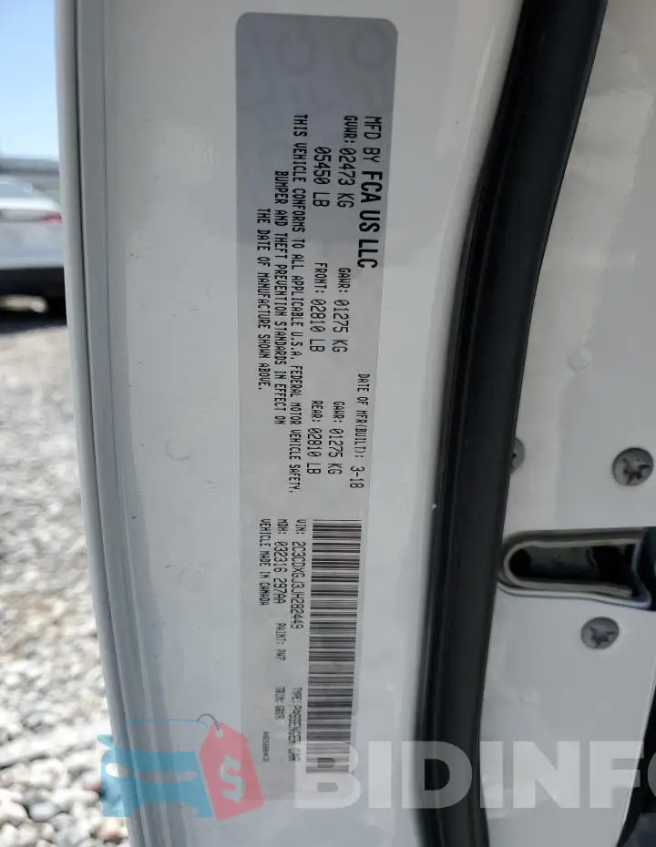 2C3CDXGJ3JH282449 Photo# 13