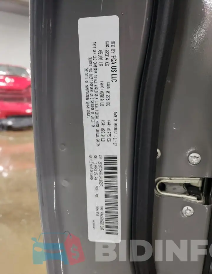 2C3CDXHG3JH186971 Photo# 12