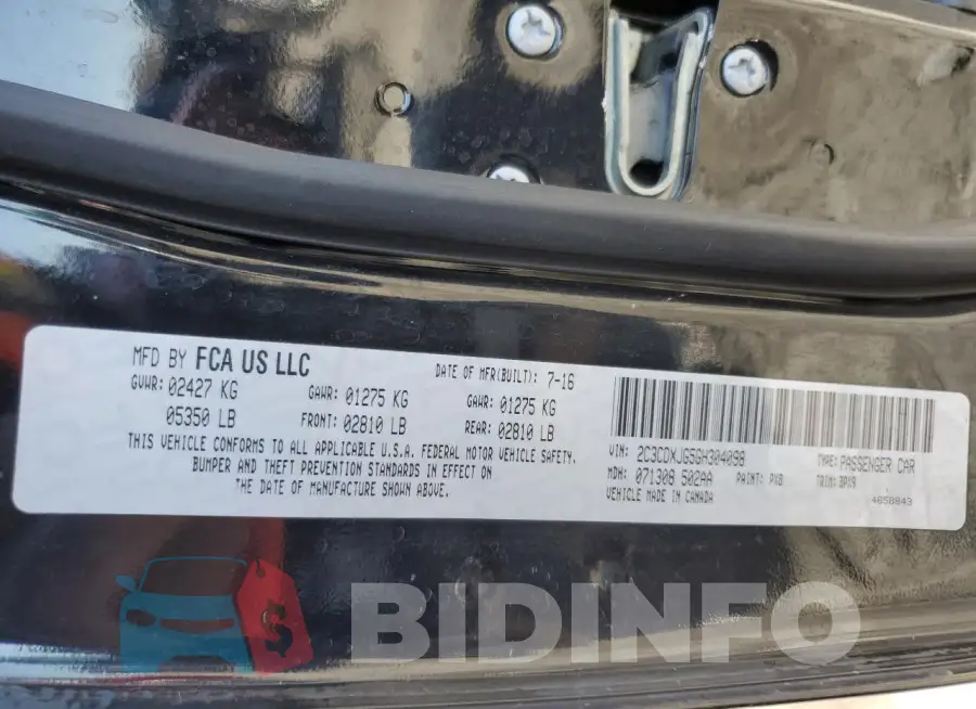 2C3CDXJG5GH304098 Photo# 12
