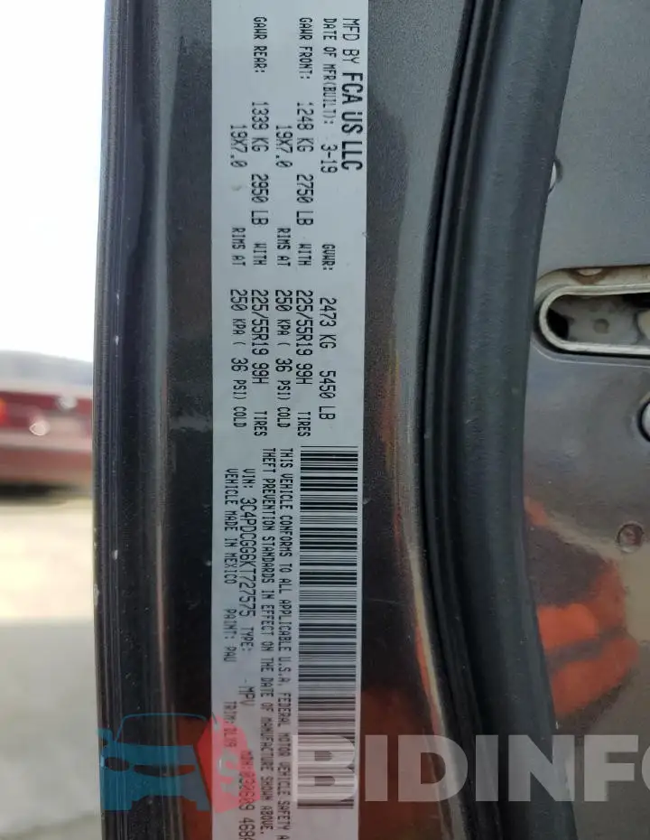 3C4PDCGG6KT727575 Photo# 13