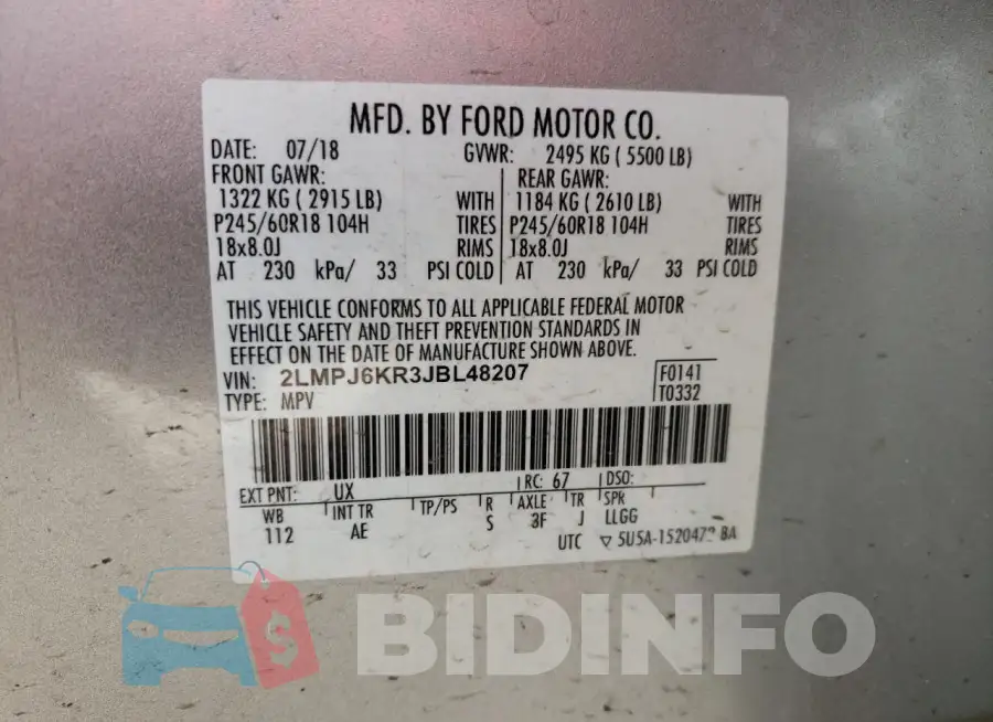 2LMPJ6KR3JBL48207 Photo# 12