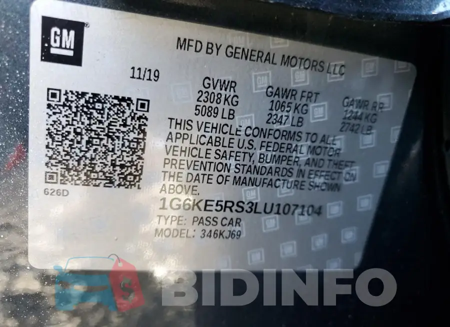 1G6KE5RS3LU107104 Photo# 12