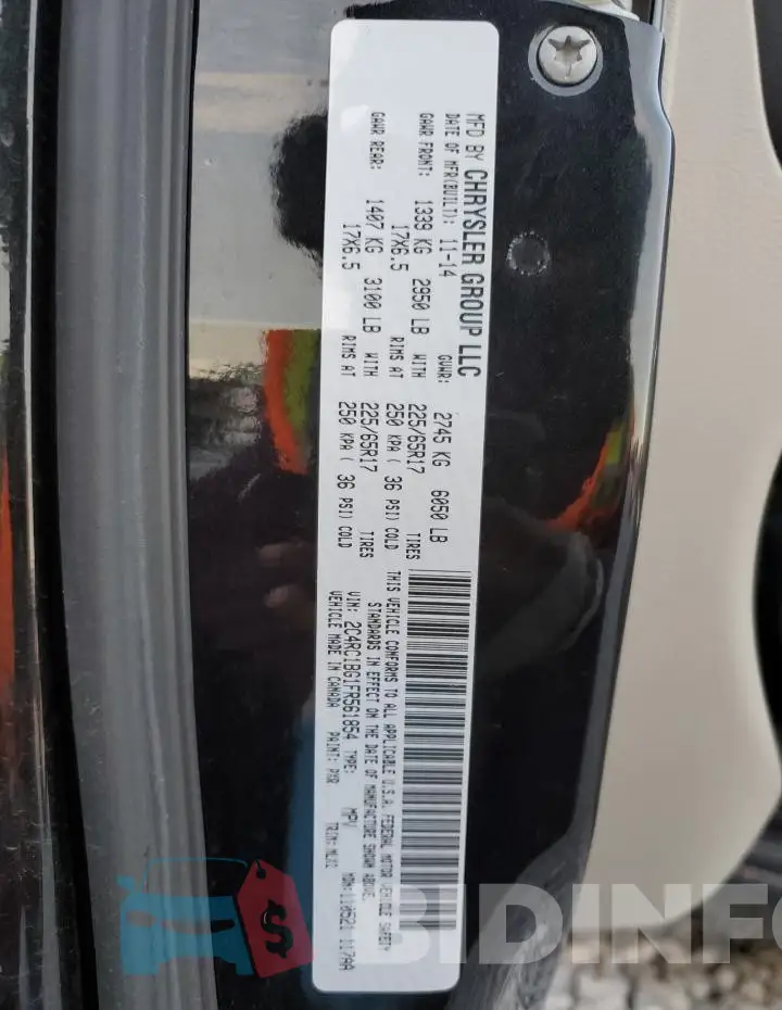 2C4RC1BG1FR561854 Photo# 14