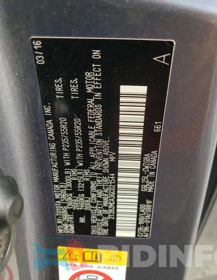 2T2BZMCA3GC021544 Photo# 13