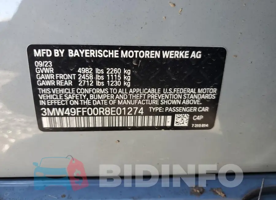3MW49FF00R8E01274 Photo# 12