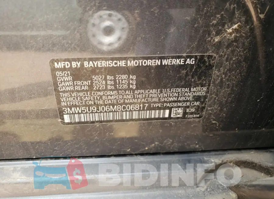 3MW5U9J06M8C06817 Photo# 12