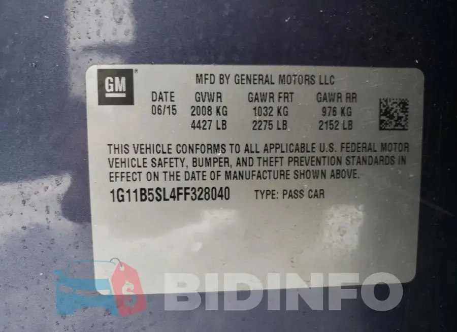 1G11B5SL4FF328040 Photo# 12
