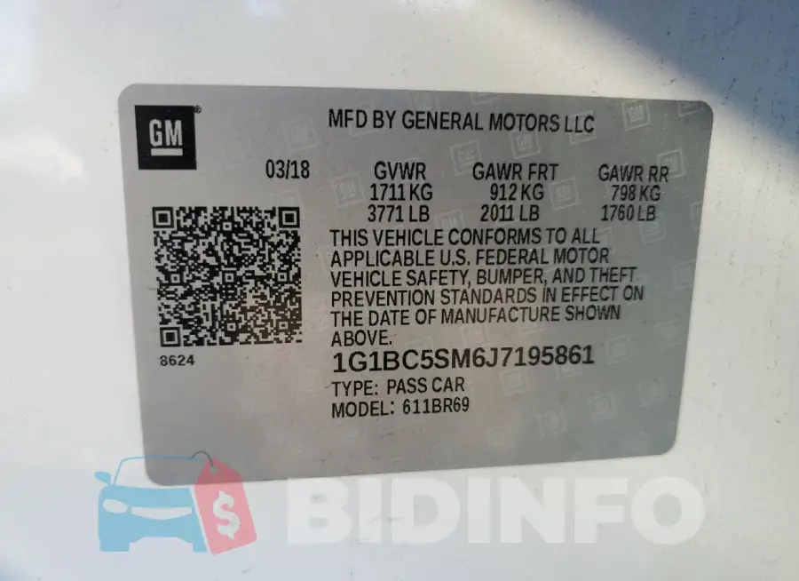 1G1BC5SM6J7195861 Photo# 12