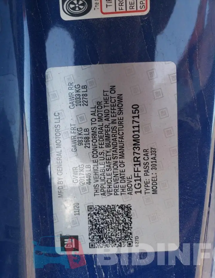 1G1FF1R73M0117150 Photo# 12
