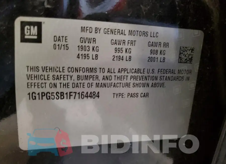 1G1PG5SB1F7164484 Photo# 12