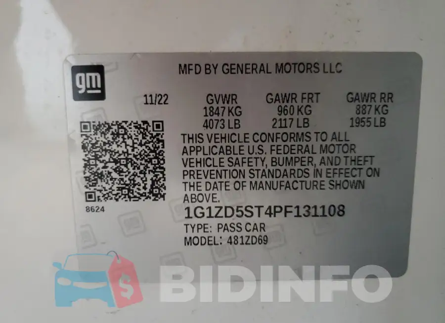 1G1ZD5ST4PF131108 Photo# 12