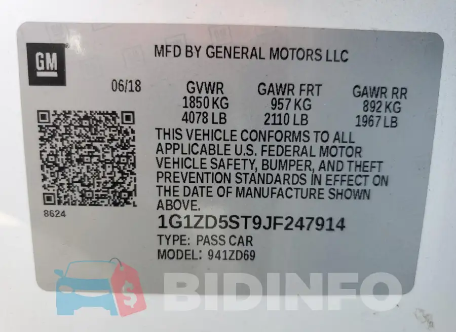 1G1ZD5ST9JF247914 Photo# 13