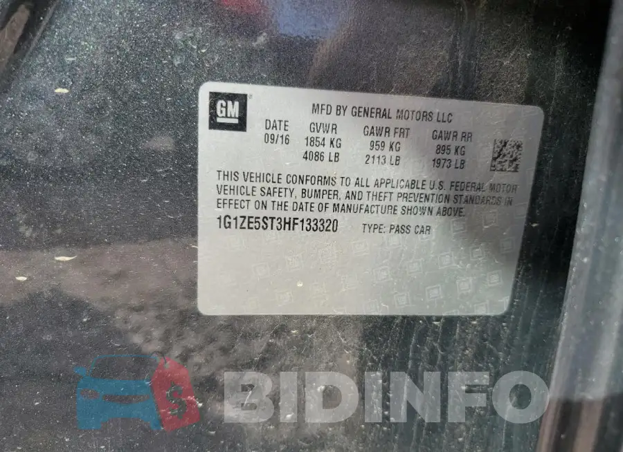 1G1ZE5ST3HF133320 Photo# 12
