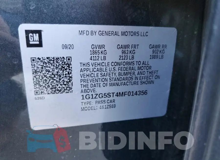 1G1ZG5ST4MF014356 Photo# 12