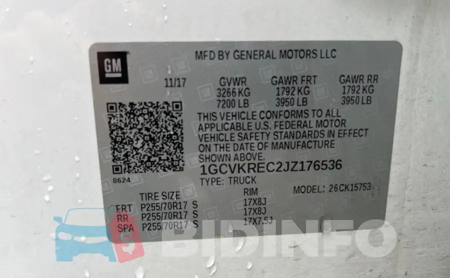 1GCVKREC2JZ176536 Photo# 10