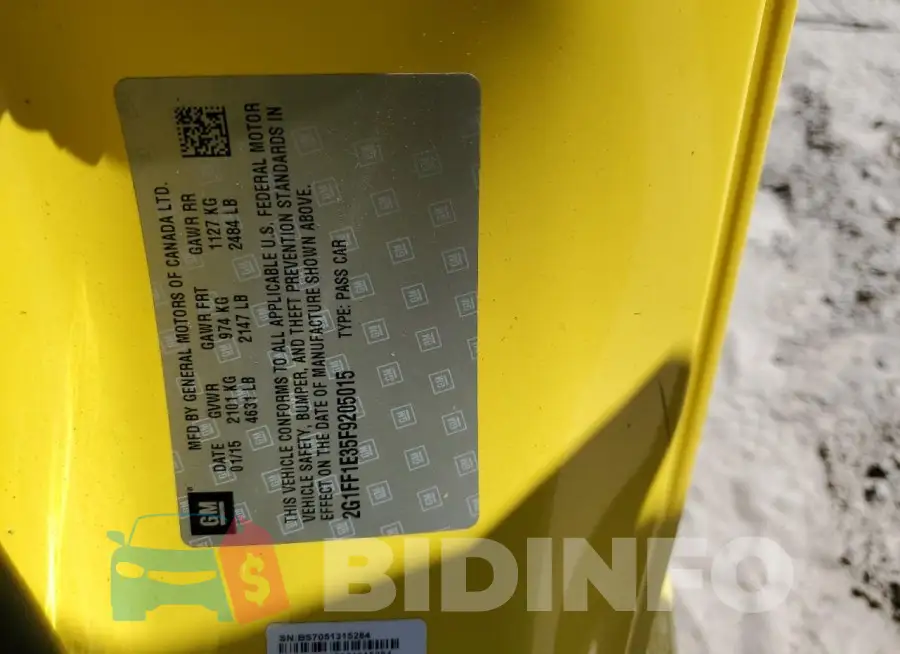 2G1FF1E35F9205015 Photo# 12