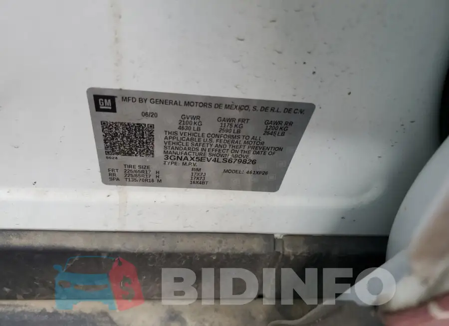 3GNAX5EV4LS679826 Photo# 13