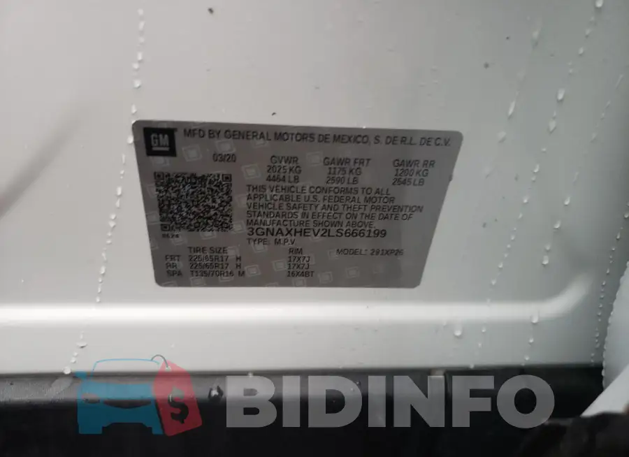 3GNAXHEV2LS666199 Photo# 13