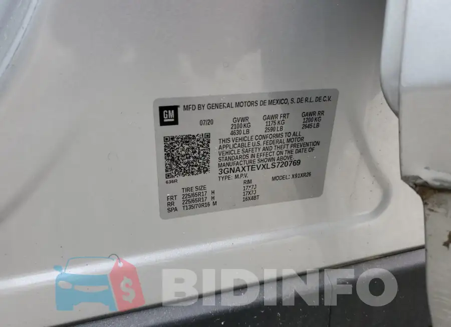 3GNAXTEVXLS720769 Photo# 13