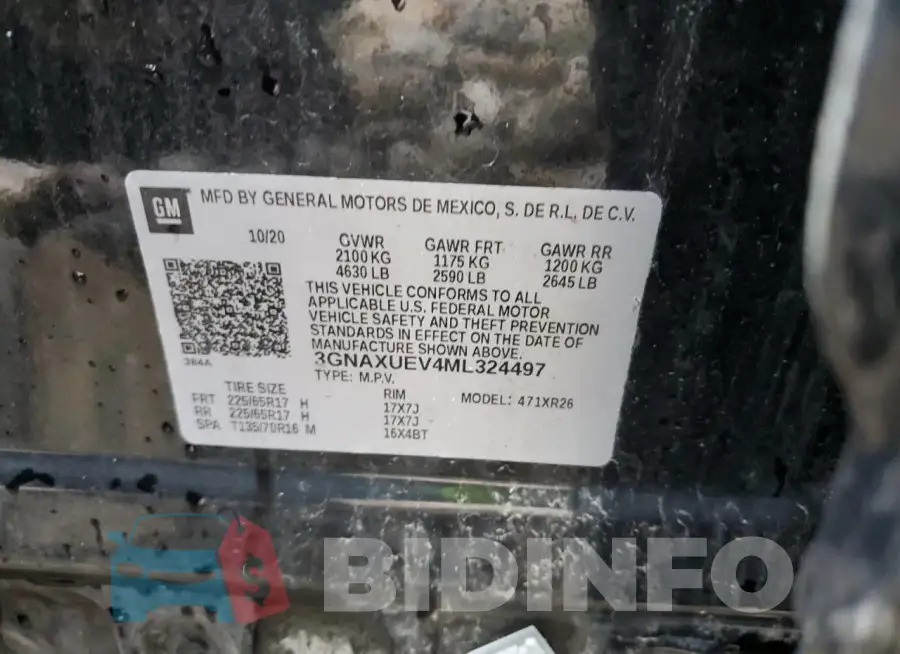 3GNAXUEV4ML324497 Photo# 12