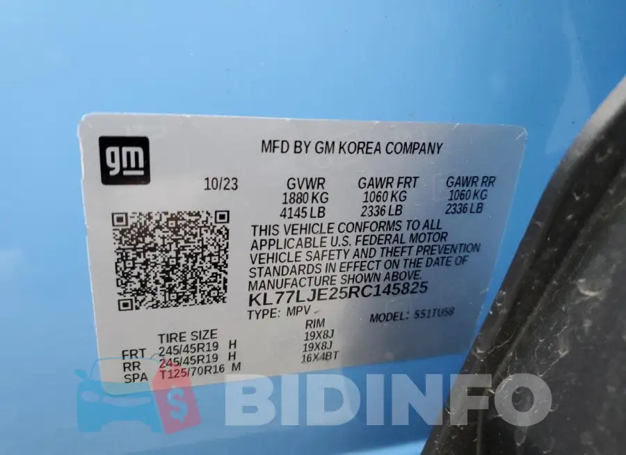 KL77LJE25RC145825 Photo# 12