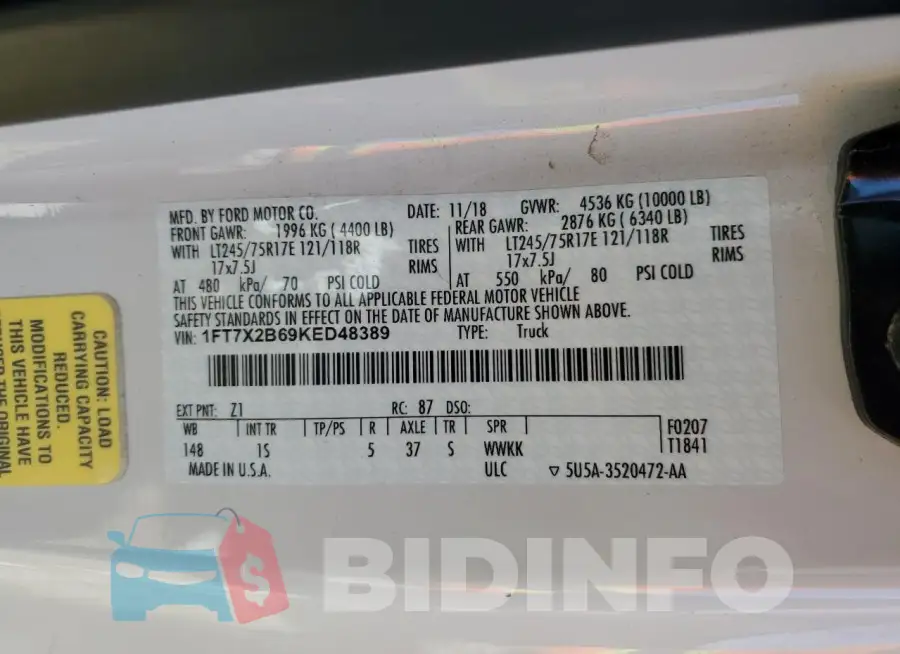 1FT7X2B69KED48389 Photo# 12