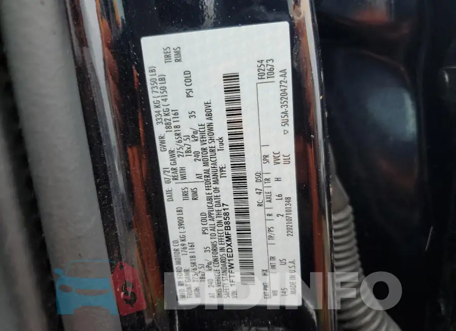1FTFW1EDXMFB85817 Photo# 12