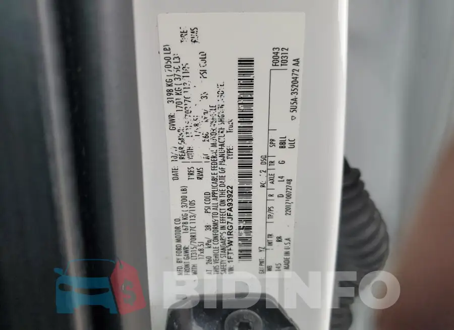 1FTFW1RG7JFA93922 Photo# 12