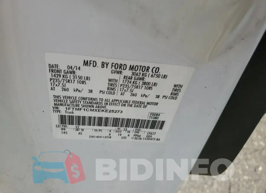1FTMF1CMXEKE25273 Photo# 12