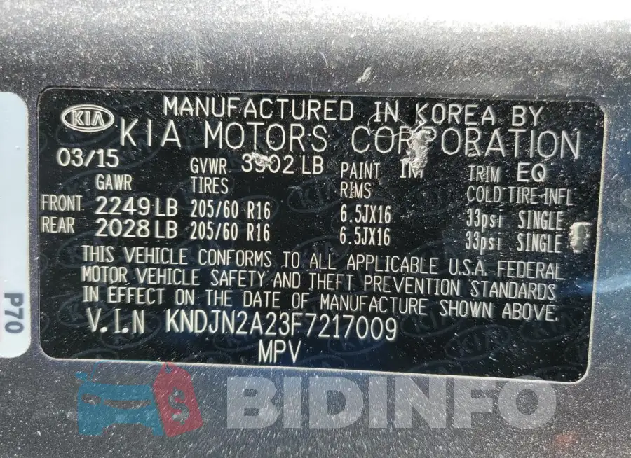 KNDJN2A23F7217009 Photo# 12