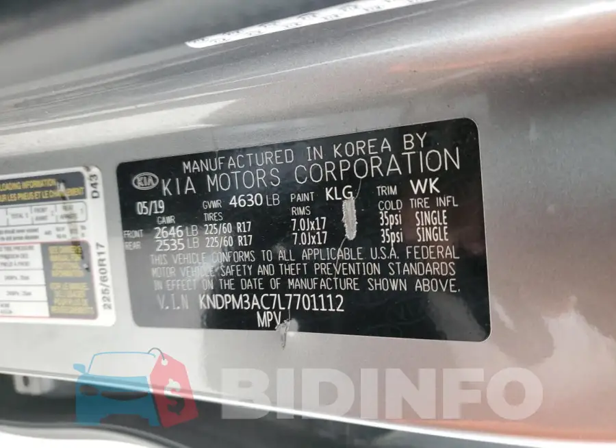 KNDPM3AC7L7701112 Photo# 14