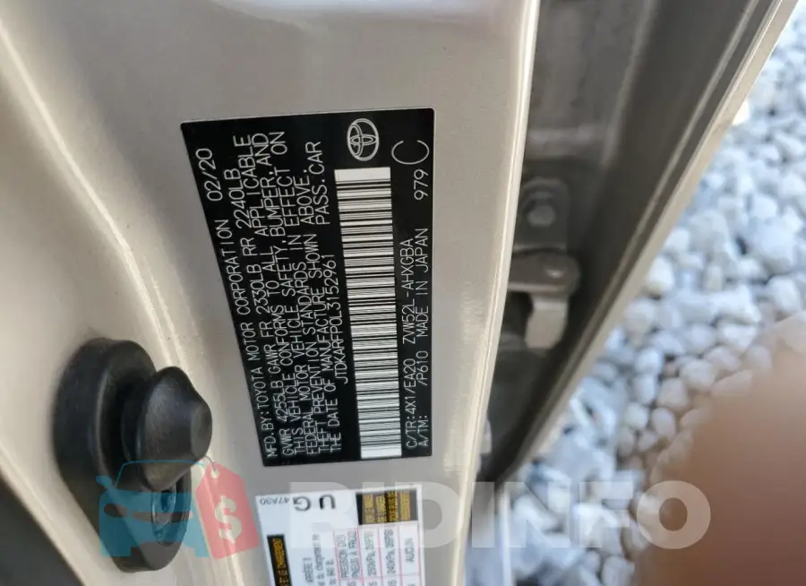 JTDKARFP0L3152961 Photo# 12