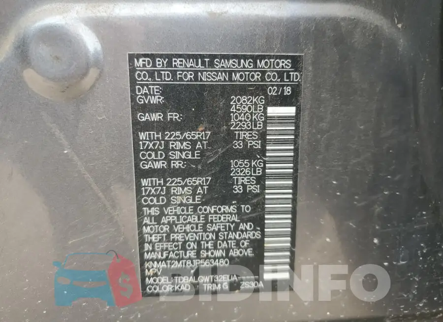 KNMAT2MT8JP563480 Photo# 13