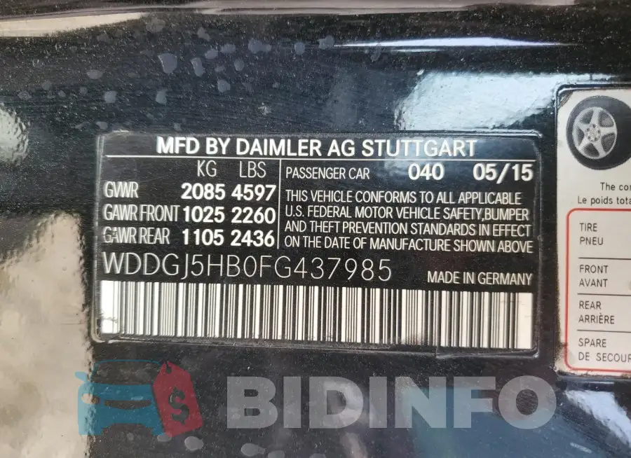 WDDGJ5HB0FG437985 Photo# 12