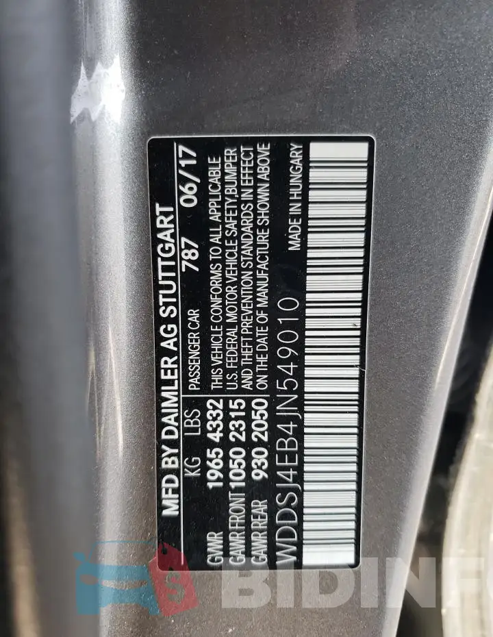 WDDSJ4EB4JN549010 Photo# 13