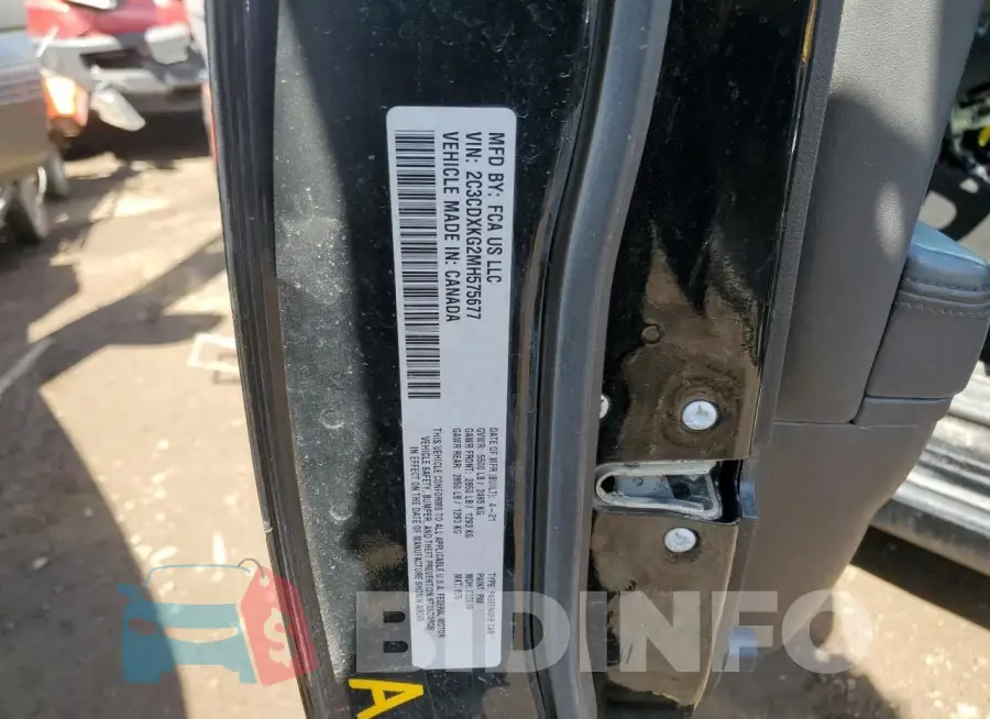 2C3CDXKG2MH575677 Photo# 12