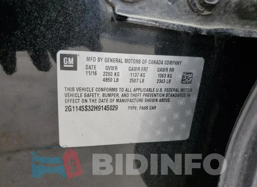 2G1145S32H9145029 Photo# 12