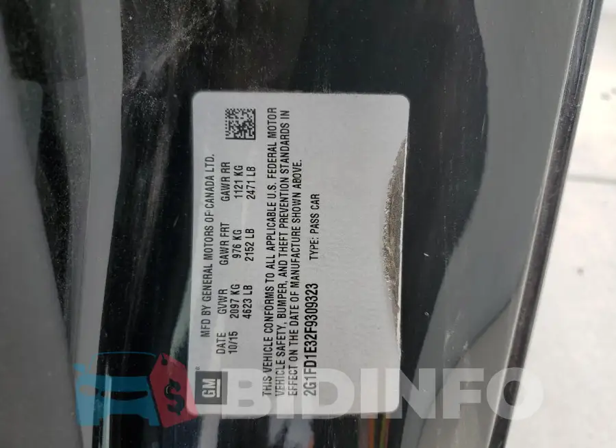 2G1FD1E32F9309323 Photo# 12
