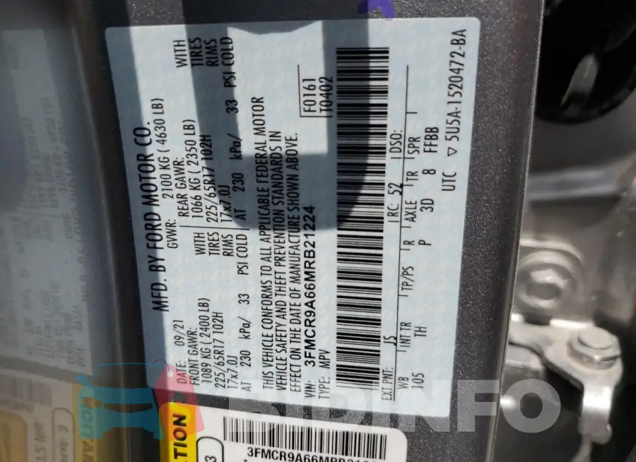 3FMCR9A66MRB21224 Photo# 13