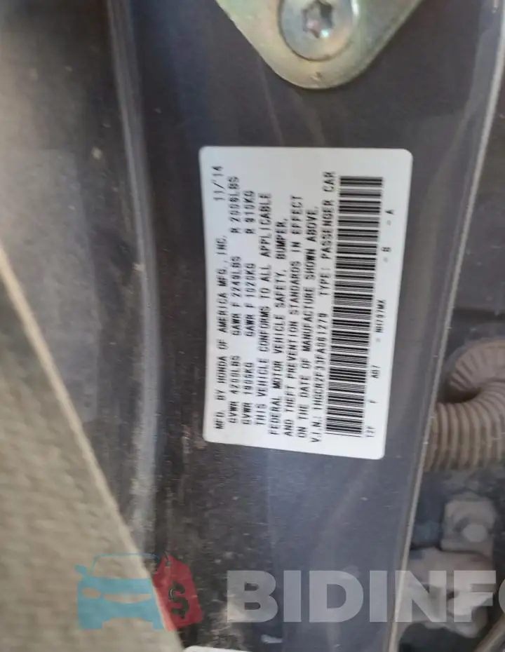 1HGCR2F33FA061279 Photo# 12